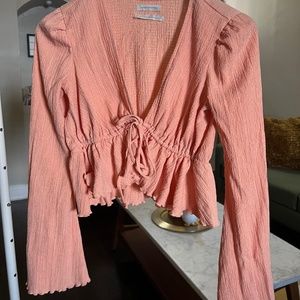 Urban Outfitters Tie-Front Top